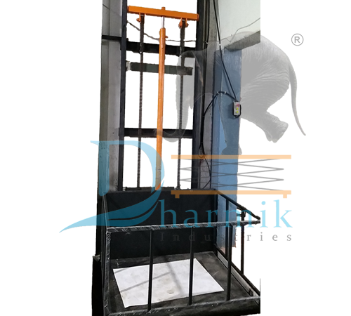 Single mast goods lift	